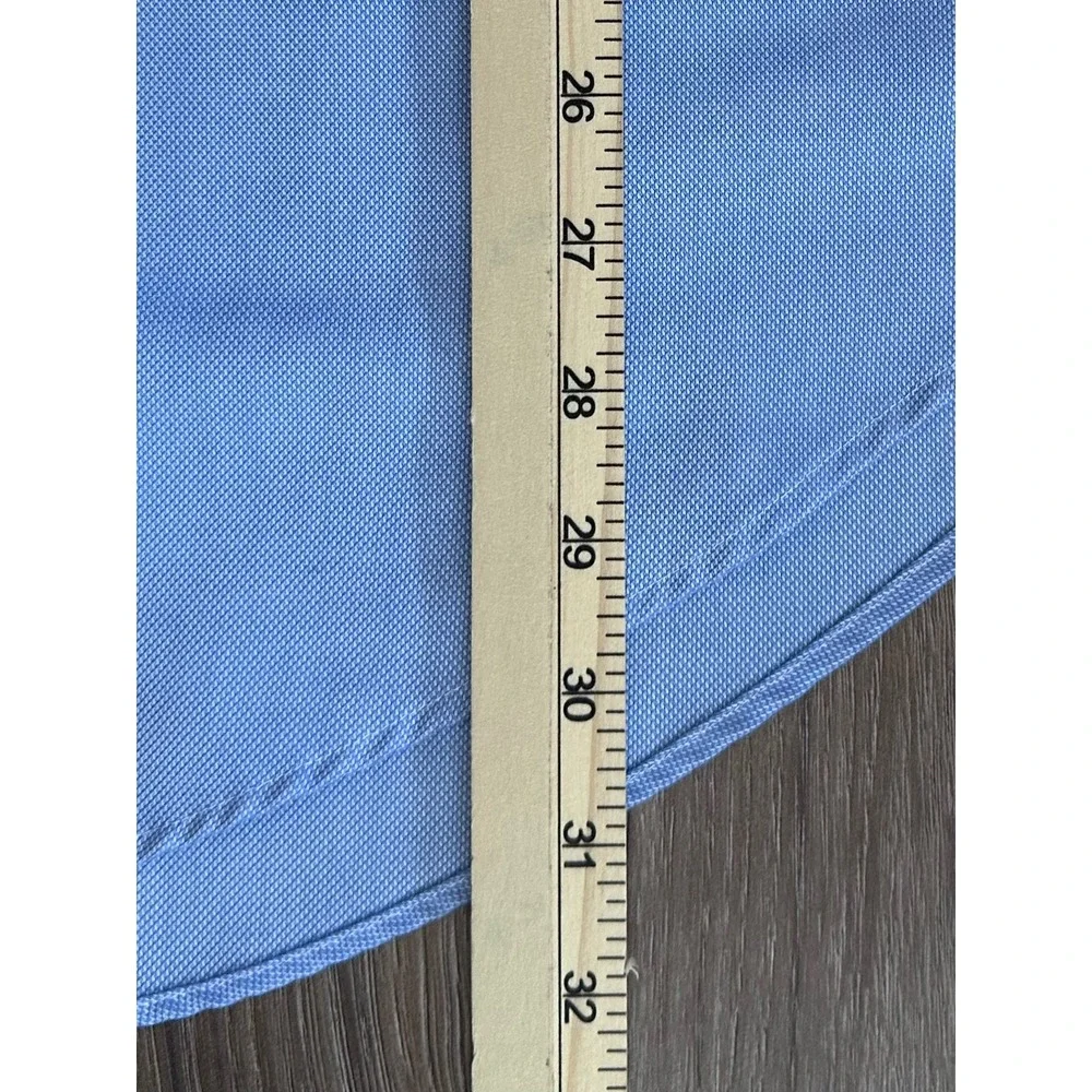 Lauren Ralph Lauren Mens Dress Shirt Light Blue Non Iron 17.5 34/35 Cotton Twill